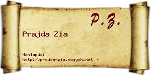Prajda Zia névjegykártya